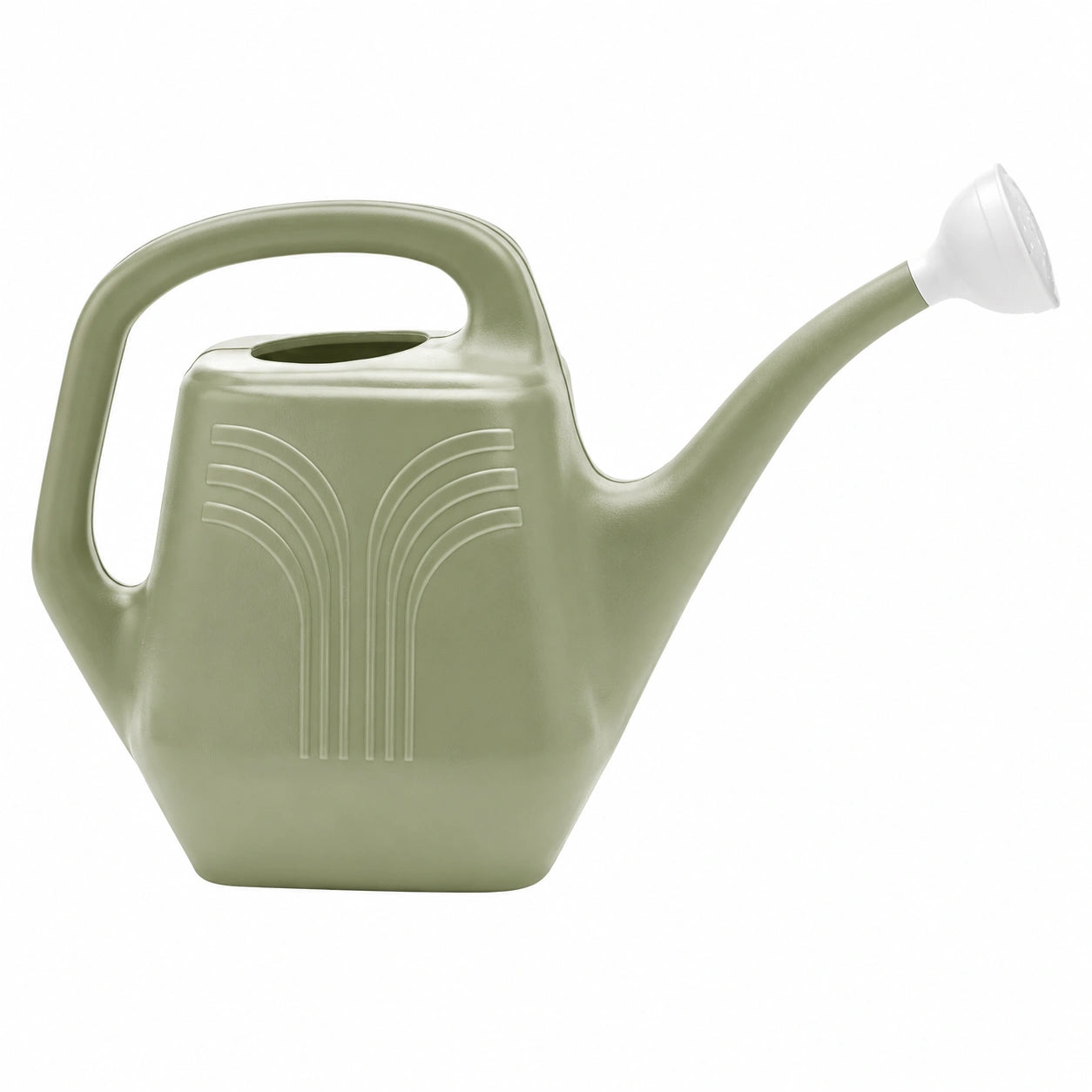 Arrosoir 10 L en plastique vert avec pomme d'arrosage et poignée ergonomique