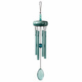 Carillon éolien 90 cm en métal vert turquoise à suspendre pour jardin